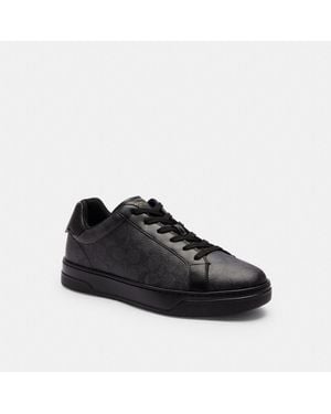 COACH Lowline Signature Low Top Sneaker - Black