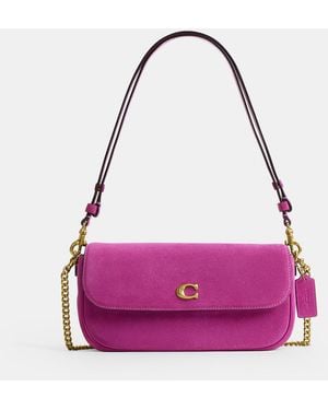 COACH Brook Flap Chain Bag - Purple