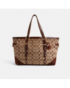COACH Upcrafted Large Gallery Tote - Brown