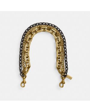 COACH Triple Chain Strap - Multicolor