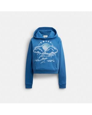 COACH Airbrush Hoodie - Blue