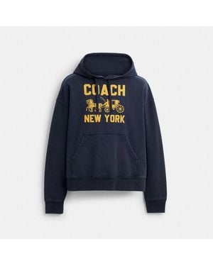 COACH Horse And Carriage Hoodie - Blue