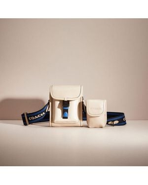 COACH Restored Charter North/south Crossbody With Hybrid Pouch In Colorblock - Natural