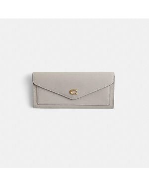 COACH Restored Wyn Soft Wallet - Gray