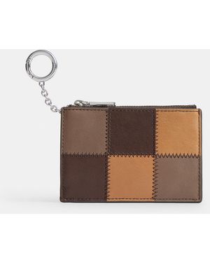 Coachtopia Alter/Ego Zip Card Case With Key Ring - Brown