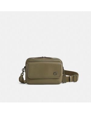 COACH Restored Charter Flap Crossbody Bag 24 - Green