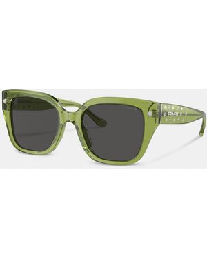 COACH Charms Oversized Square Sunglasses - Green