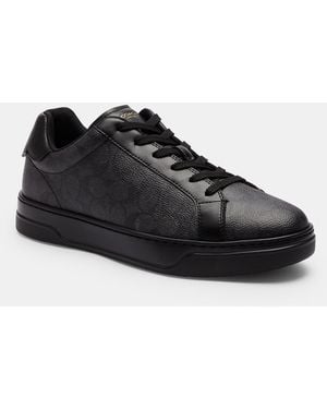 COACH Lowline Signature Low Top Sneaker - Black