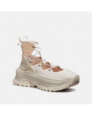 COACH Lace Up Ballerina Sneaker - Multicolor