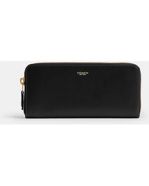 COACH New York Slim Accordion Zip Wallet - Black