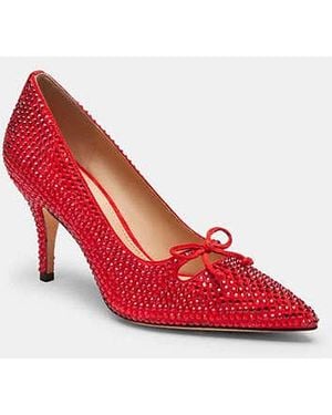 COACH Pump With Crystals - Red