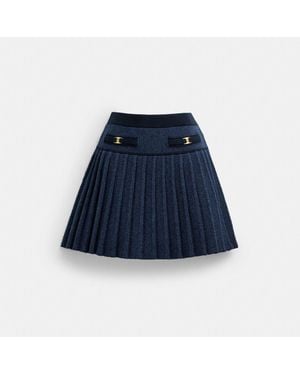 COACH Heritage C Knit Skirt - Blue