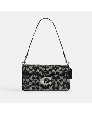 COACH Tabby Shoulder Bag 26 With Signature Beading - Black