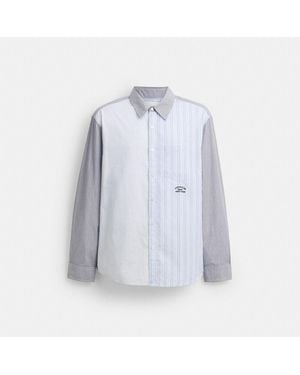COACH Mashup Stripe Shirt - Blue