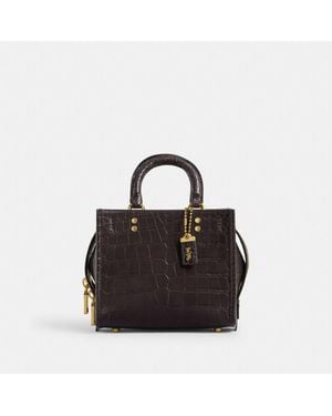 COACH Rogue 20 In Alligator - Black