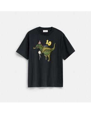 COACH Rexy 10Th Birthday Relaxed T-Shirt - Black