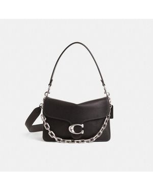 COACH Restored Chain Tabby Shoulder Bag - Black