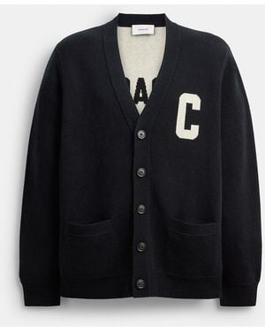 COACH Coach Cardigan - Black