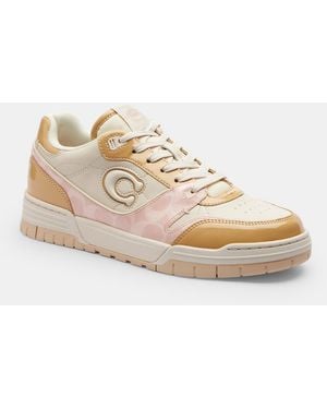 COACH Soho Sneaker With Patent Signature - Natural