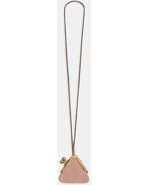 COACH Triangle Kisslock Pouch - White