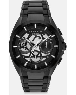 COACH Jackson Chronograph Watch, 42 Mm - Black