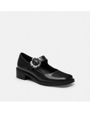 COACH Tea Rose Mary Jane - Black