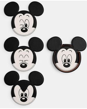 COACH Disney X Mickey Mouse Coaster Set - Black