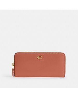 COACH Essential Slim Accordion Zip Wallet - Orange