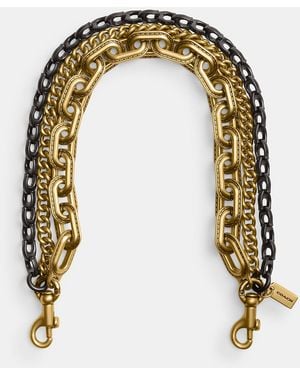COACH Triple Chain Strap - Multicolor