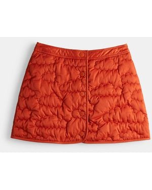 Coachtopia Loop Quilted Cloud Skirt - Red