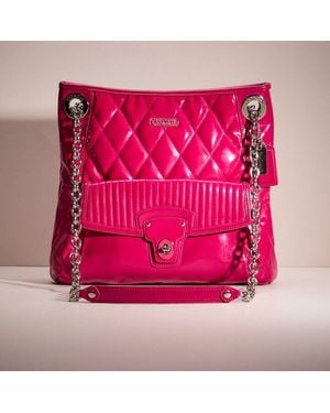 COACH Restored Poppy Slim Tote - Pink
