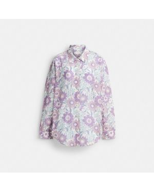 COACH Cotton Voile Shirt - Purple