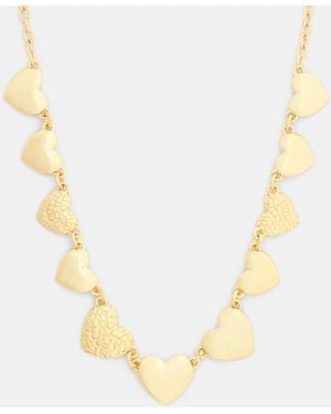 COACH Signature Heart Statement Necklace - Metallic
