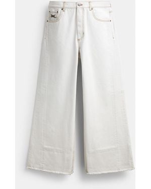 COACH Baggy Denim Pants - White