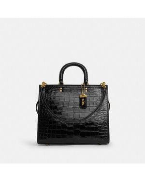 COACH Rogue Bag In Alligator - Black