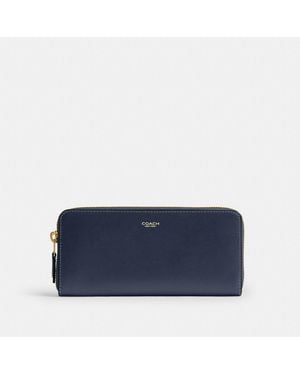 COACH New York Slim Accordion Zip Wallet - Blue