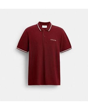 COACH Trim Polo - Red