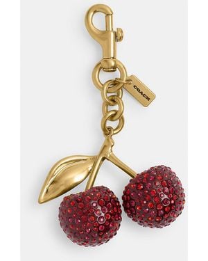 COACH Crystal Cherry Bag Charm - Metallic