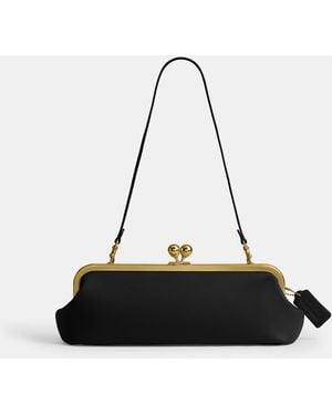 COACH Kisslock Frame Bag 30 - Black