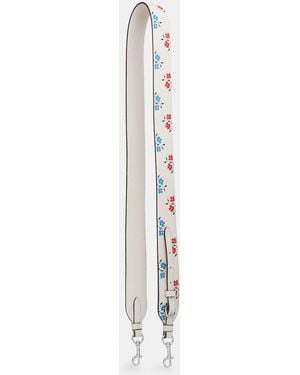 COACH Strap With Floral Print - White