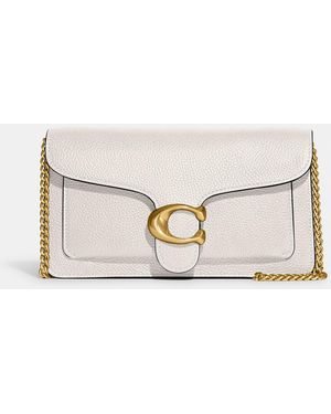 COACH Tabby Chain Clutch - Natural