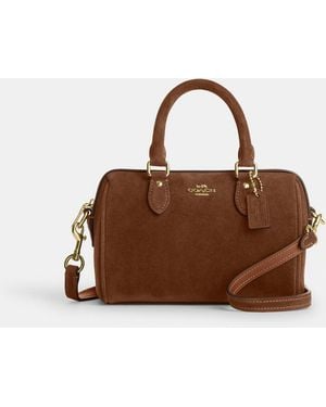 COACH Mini Rowan Crossbody Bag - Brown