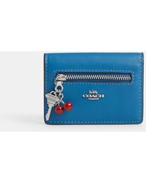 COACH Card Case With Charms - Blue