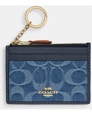 COACH Mini Skinny Id Case - Blue