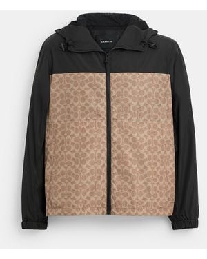 COACH Signature Full Zip Windbreaker - Multicolor