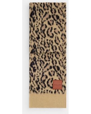 COACH Leopard Print Muffler - Metallic