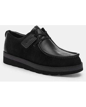 COACH Scott Apron Toe Boot - Black