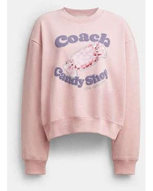 COACH Candy Shop Crewneck Sweatshirt - Black