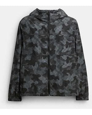 COACH Camo Signature Windbreaker - Black