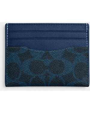 COACH Slim Id Card Case - Blue